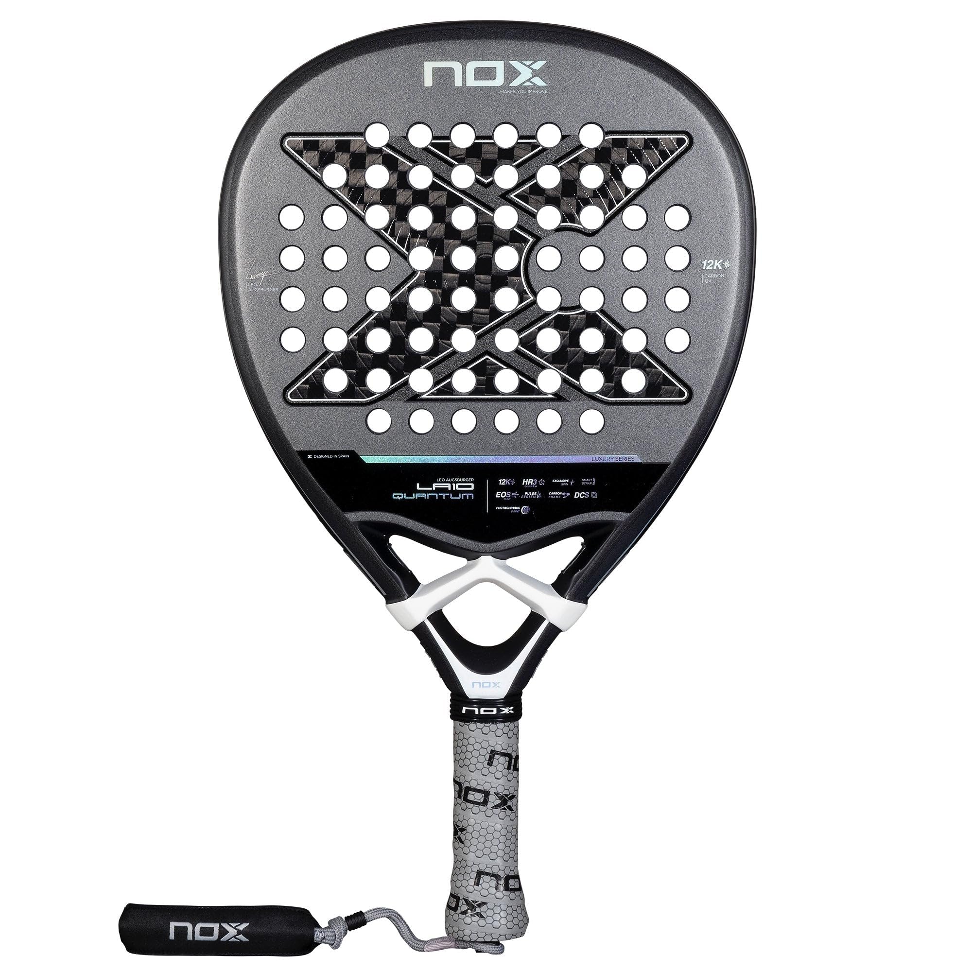 NOX Leo Augsburger LA10 Quantum 12K Padel Racket : Amazon.sg